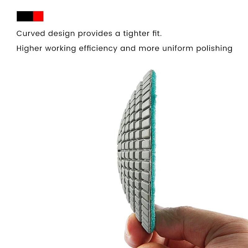curved diamond wet polishing pads